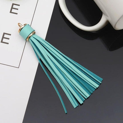 Vibrant 5-Piece Faux Leather Tassel Fringe Set for Creative Jewelry and Craft Projects - Très Elite