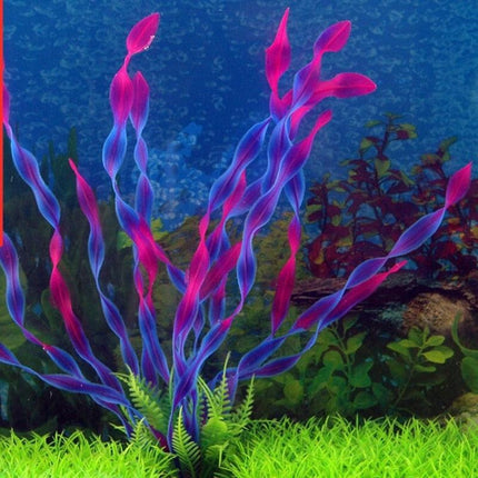 Vibrant Aquatic Plant Decoration Set with Stable Weighted Base for Thriving Aquariums - Très Elite