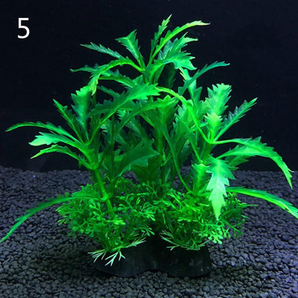 Vibrant Aquatic Plant Set: Lifelike Decor for Fish Tanks