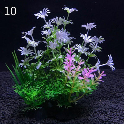 Vibrant Aquatic Plant Set: Lifelike Decor for Fish Tanks