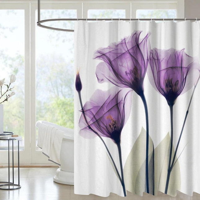 Vibrant Artistic Waterproof Shower Curtain with Eye-Catching Design