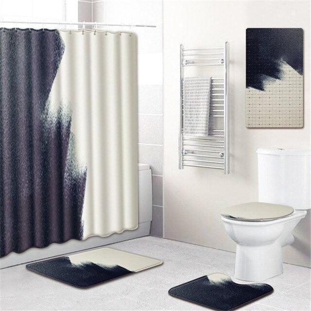 Vibrant Artistry Shower Curtain Set for a Lively Bathroom Makeover