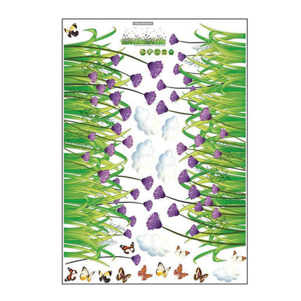 Vibrant Cornflower Butterfly PVC Wall Art - Natural Elegance for Home Decor - Très Elite