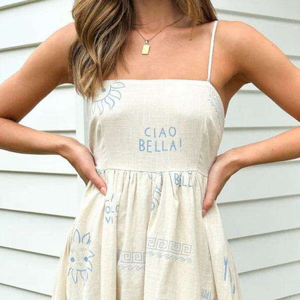 Vibrant Customizable Hollow Back Summer Suspender Dress - Trendy Women's Fashion Essential - Très Elite