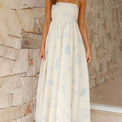 Vibrant Customizable Hollow Back Summer Suspender Dress - Trendy Women's Fashion Essential - Très Elite