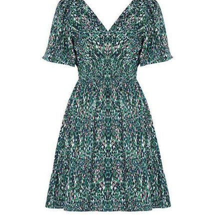 Vibrant Fish Scale Pattern Summer Dress - Essential Chic for Women - Très Elite