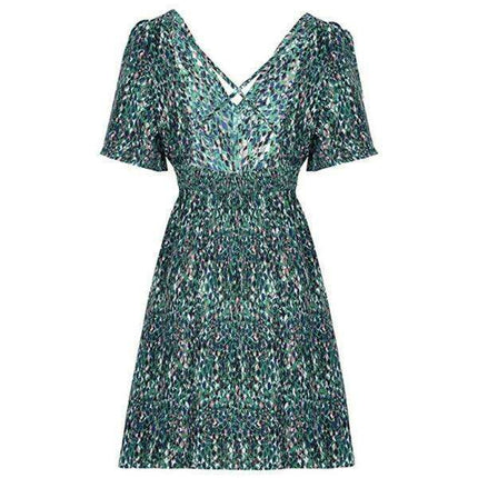 Vibrant Fish Scale Pattern Summer Dress - Essential Chic for Women - Très Elite