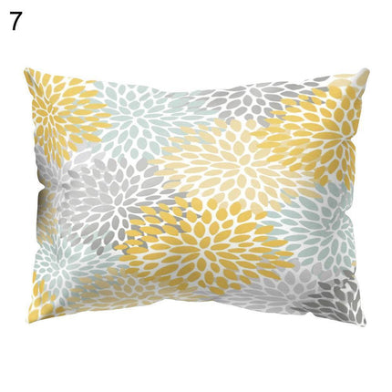 Vibrant Floral and Lemon Decorative Pillow Cover for Energetic Interiors