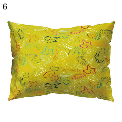 Vibrant Floral and Lemon Decorative Pillow Cover for Energetic Interiors