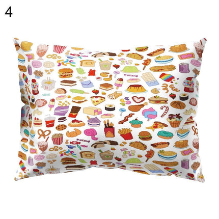 Vibrant Floral and Lemon Decorative Pillow Cover for Energetic Interiors