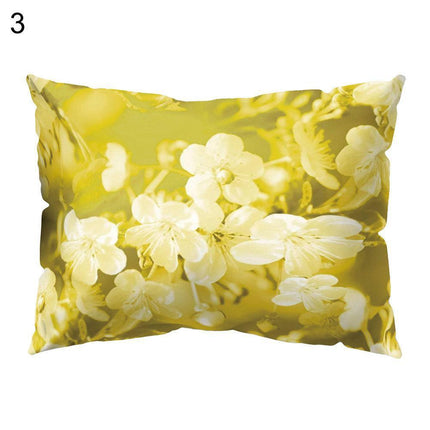 Vibrant Floral and Lemon Decorative Pillow Cover for Energetic Interiors