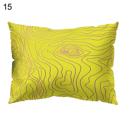 Vibrant Floral and Lemon Decorative Pillow Cover for Energetic Interiors