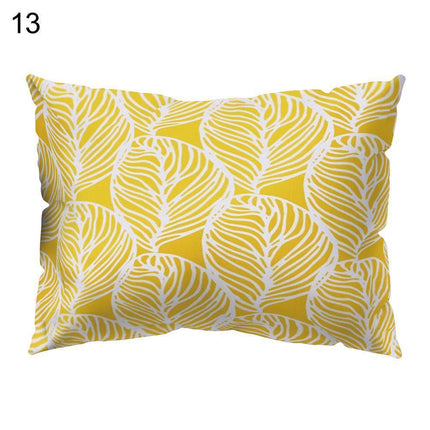 Vibrant Floral and Lemon Decorative Pillow Cover for Energetic Interiors