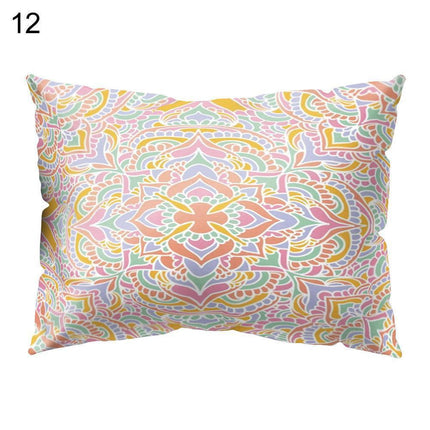Vibrant Floral and Lemon Decorative Pillow Cover for Energetic Interiors