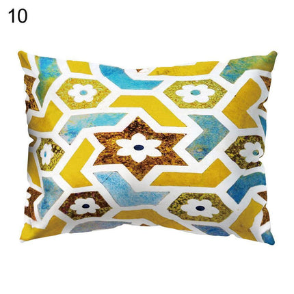 Vibrant Floral and Lemon Decorative Pillow Cover for Energetic Interiors
