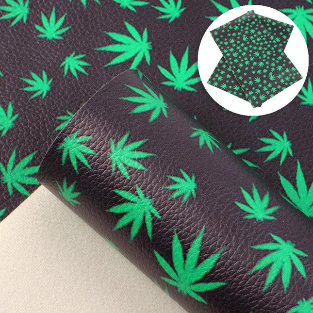 Vibrant Geometric Floral Faux Leather Craft Sheet - Elevate Your DIY Projects