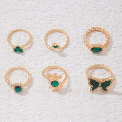 Vibrant Heart Diamond Love Palm Ring Collection with Retro Flair for Effortless Confidence - Très Elite