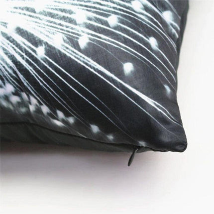 Vibrant Peacock Feather Print Decorative Plush Cushion Cover - Chic 16.5x16.5" Accent Pillow for Home Styling