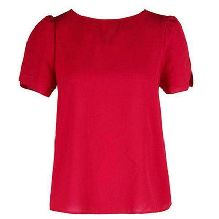 Vibrant Women's Casual Short Sleeve Blouse for Effortless Everyday Wear - Très Elite