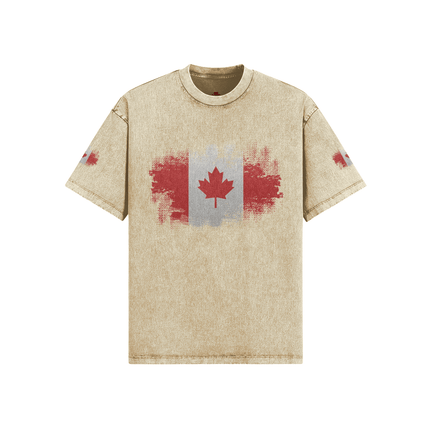 Vintage Distressed Cotton Tee: Unique Snow Washed Edition - Très Elite