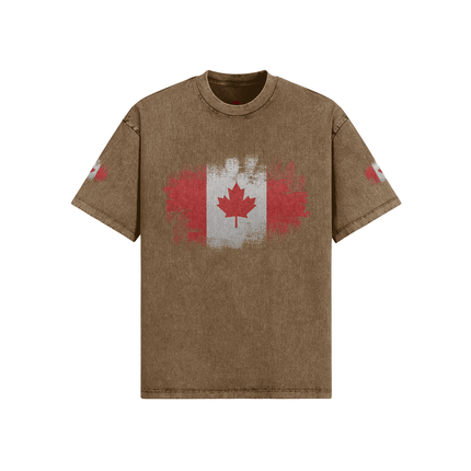 Vintage Distressed Cotton Tee: Unique Snow Washed Edition - Très Elite
