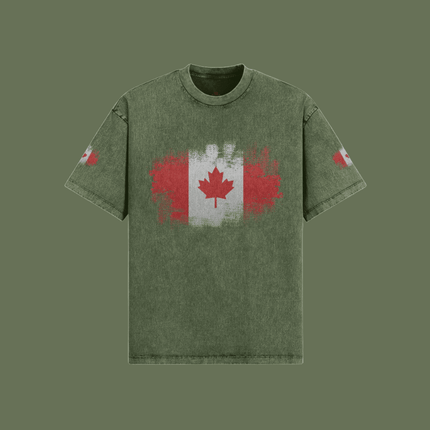Vintage Distressed Cotton Tee: Unique Snow Washed Edition - Très Elite