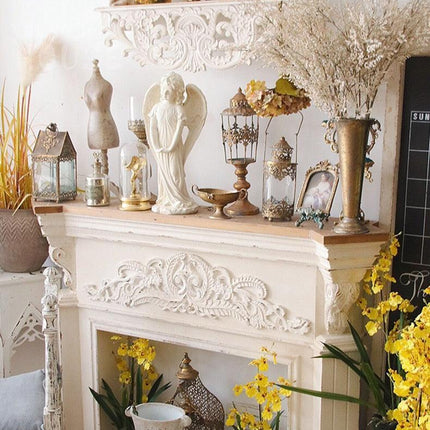 Vintage Elegance Handcrafted White Wooden Wall Shelf: Timeless Charm for Your Home. vintage-elegance-handcrafted-white-wooden-wall-shelf-timeless-charm-for-your-home Furniture›Home office furniture›Cabinets, modules and shelves›Wall Shelves