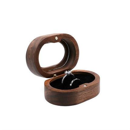 Vintage-Inspired Travel Jewelry Box with Ring Holder - Elegant Storage for Special Occasions - Très Elite