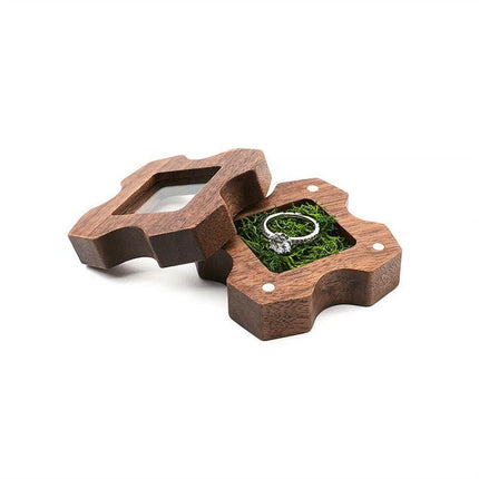 Vintage-Inspired Travel Jewelry Box with Ring Holder - Elegant Storage for Special Occasions - Très Elite