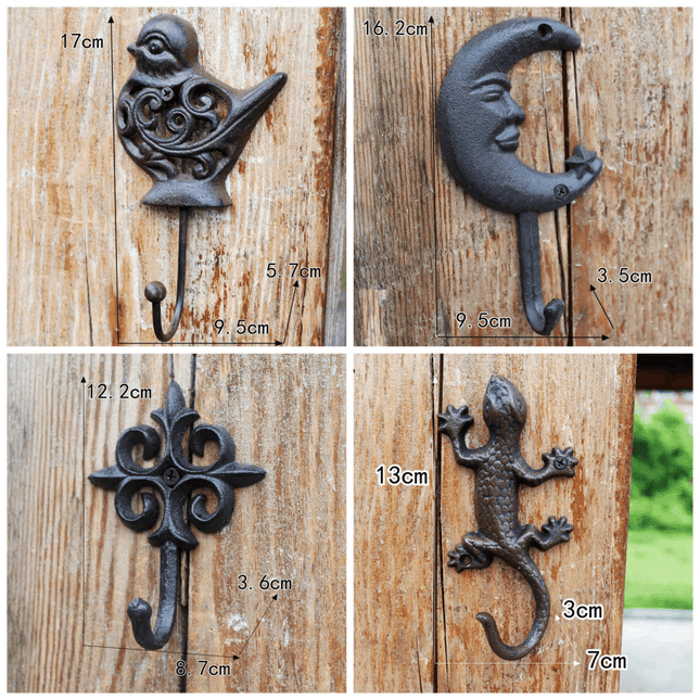 Vintage Royalty Cast Iron Crown Coat Hook - Timeless Home Accent