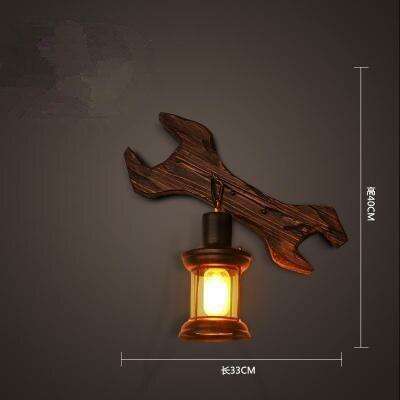 Vintage Wooden Wall Sconce - Classic LED Light Fixture for Home and Hospitality Spaces..