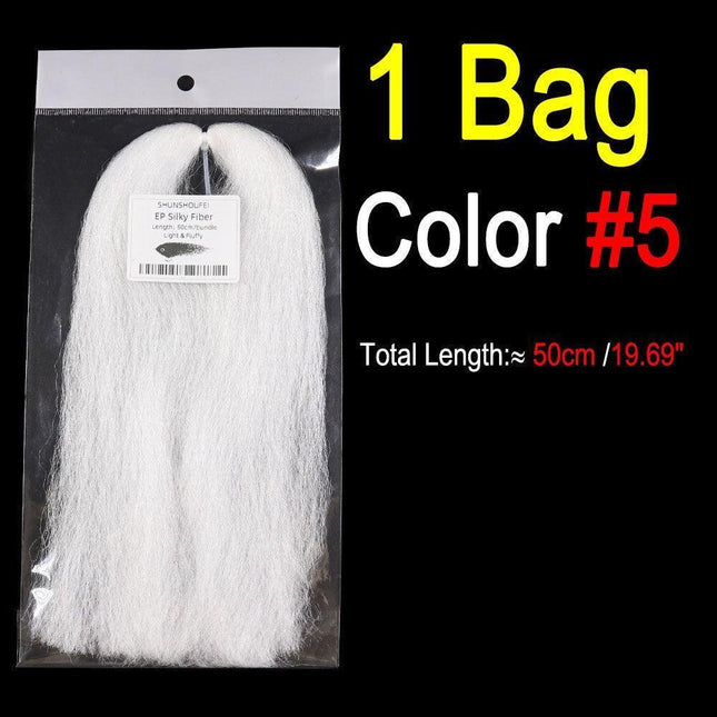 Vivid Synthetic Hair Fly Tying Material - High-Quality Fiber for Authentic Fly Designs