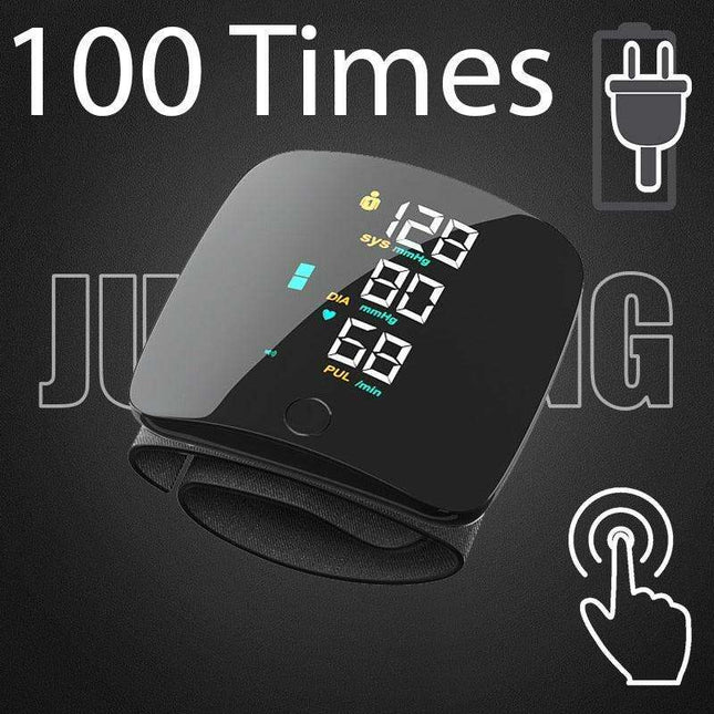 Voice-Controlled Smart Wrist Blood Pressure Tracker with Long Battery Life