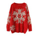 Snowflake Festive Sweater with a Cozy Touch