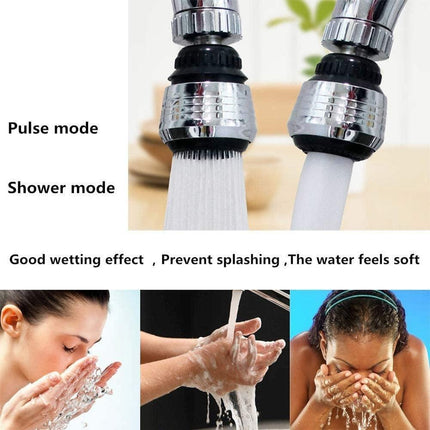 Water-Saving 360° Swivel Faucet Attachment for Eco-Conscious Living.