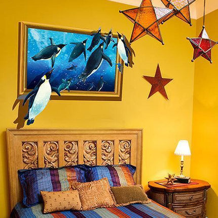 Whimsical 3D Animal Wall Stickers - Fun and Removable Home Decor..