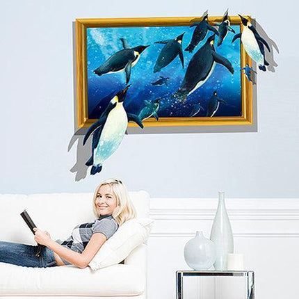 Whimsical 3D Animal Wall Stickers - Fun and Removable Home Decor..