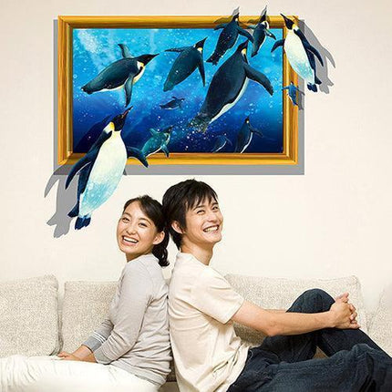 Whimsical 3D Animal Wall Stickers - Fun and Removable Home Decor..