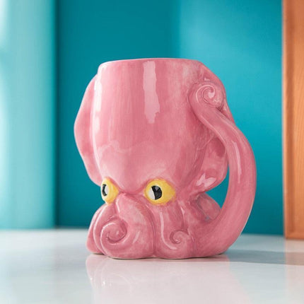Whimsical 3D Octopus Coffee Mug - Quirky and Practical Delight