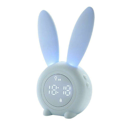 Whimsical Bunny Ear LED Digital Alarm Clock with Sound Control and Multi-Display Features