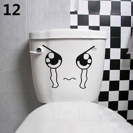 Whimsical Cartoon Character PVC Toilet Sticker Set - Playful Bathroom Decor Collection - Très Elite