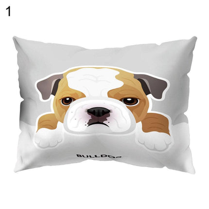 Whimsical Cartoon Dog Cushion Cover for Cheerful Home Styling