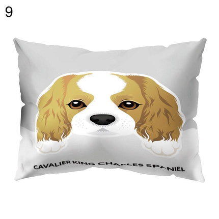 Whimsical Cartoon Dog Cushion Cover for Cheerful Home Styling
