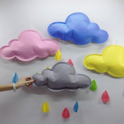 Whimsical Cloud Hanging Decor for Kids' Rooms - Très Elite