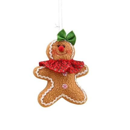 Whimsical Gingerbread Man Christmas Decoration - Charming Holiday Bauble