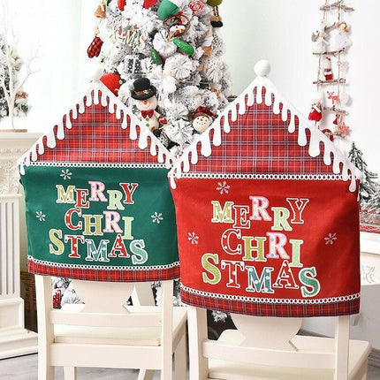 Whimsical Gnome-Themed Christmas Chair Cover - Festive Home Accent - Très Elite