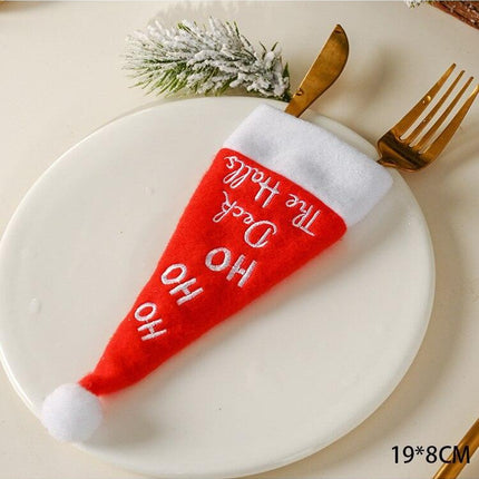 Whimsical Gnome-Themed Christmas Chair Cover - Festive Home Accent