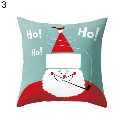 Whimsical Holiday Cartoon Pillow Cover for Festive Home Styling