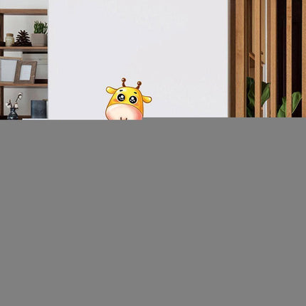 Whimsical Jungle Animal Wall Decal for Children's Rooms - Playful Decor for Bedrooms and Living Spaces..