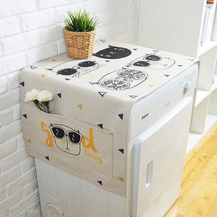 Whimsical Linen Dust Cover for Stylish Storage Solutions